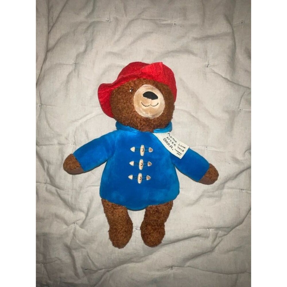 Kohl's Cares Paddington Bear 14" Plush Stuffed Animal Toy Blue Coat Red Hat Tag